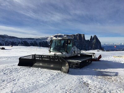 Skiing winter winter landscape photo