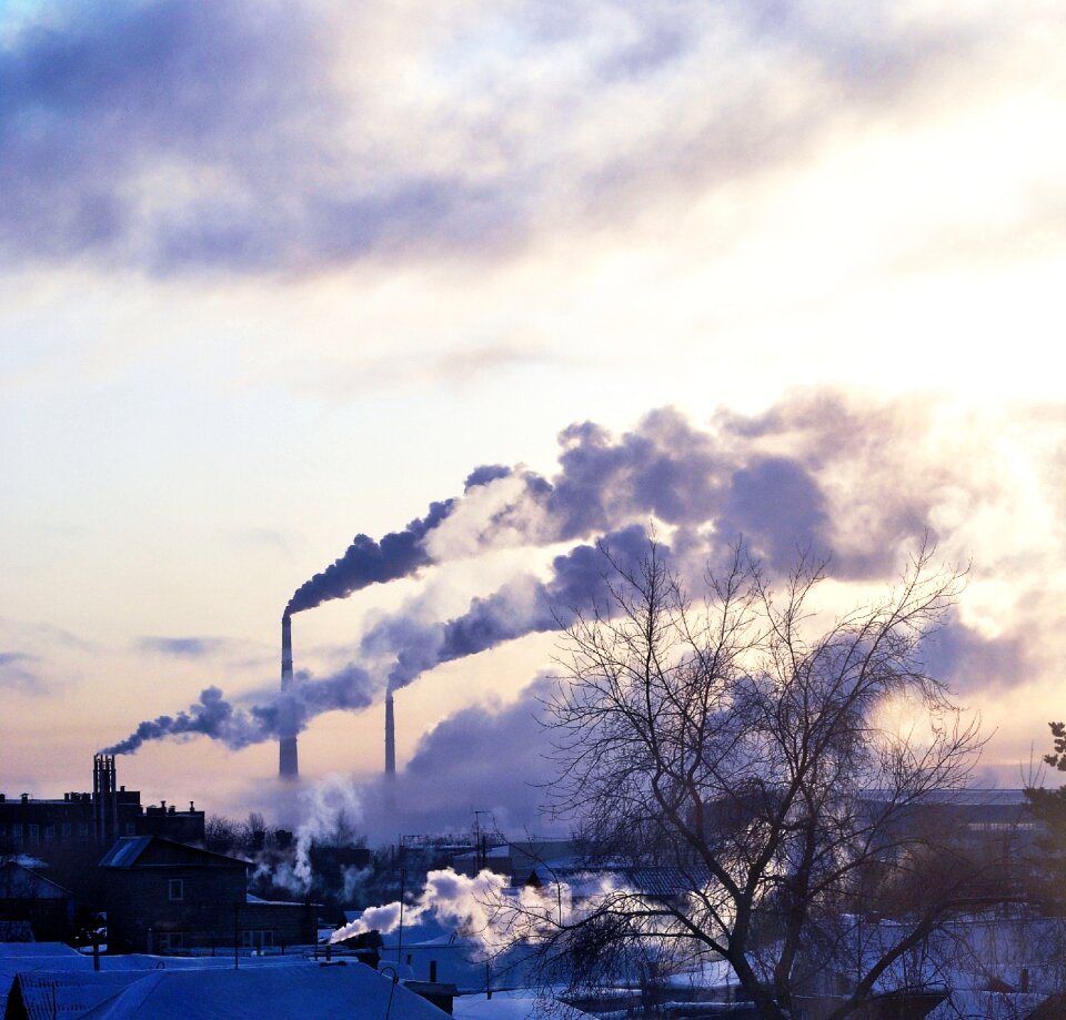 Industrial landscape city pipe
