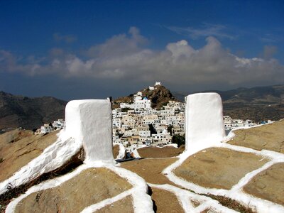 Stairs architecture greece photo