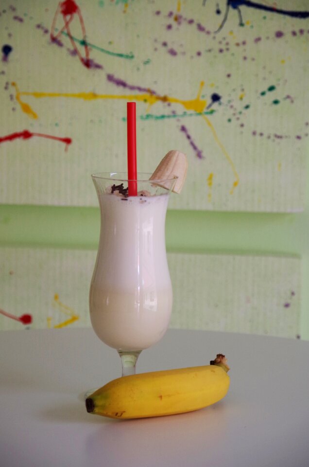 Yogurt drinking straw sweet