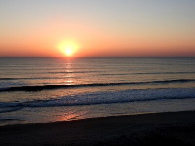 Travel sea sunrise photo