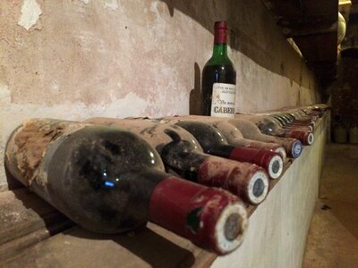 Old collection wine bottle