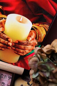 Candle hands monk