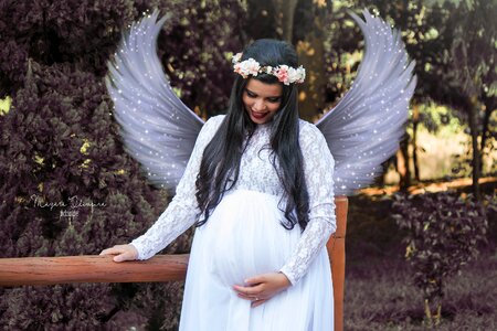 Maternity love woman