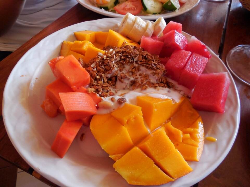 Eat dishes watermelon