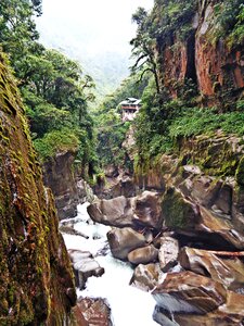 Waterfalls ecuador rocks photo