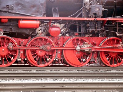 Historically steam railway rail photo