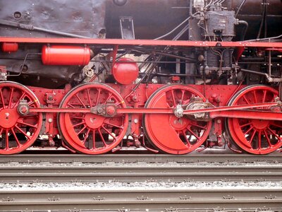 Historically steam railway rail