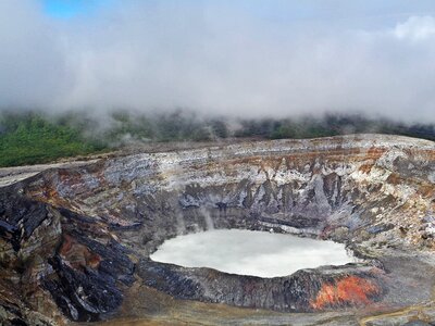 Poas costa rica crater photo