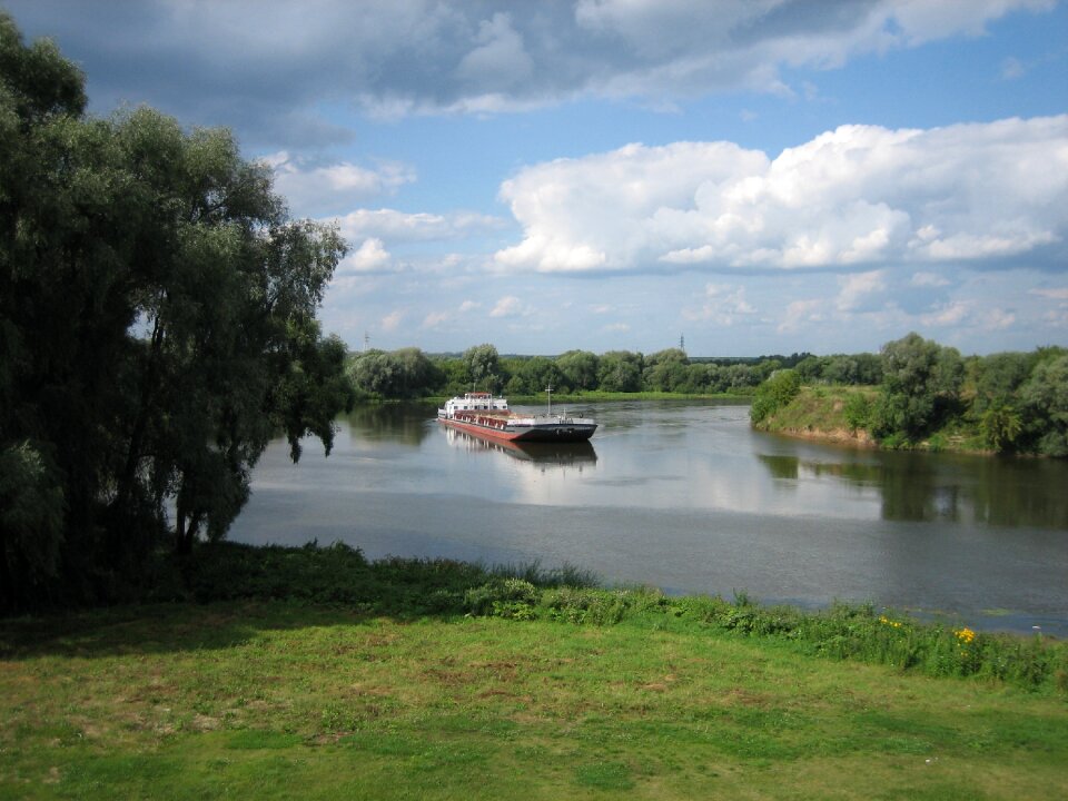 Kolomna the moscow river summer