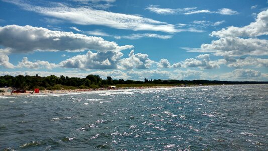 The baltic sea clouds landscape photo