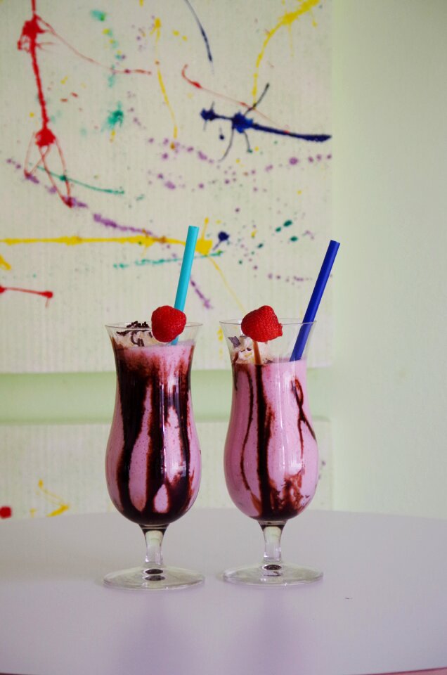 Yogurt drinking straw sweet