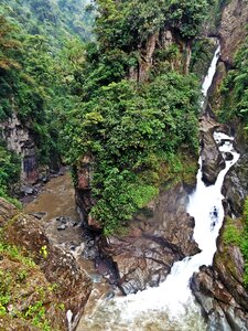 Ecuador waterfall rocks