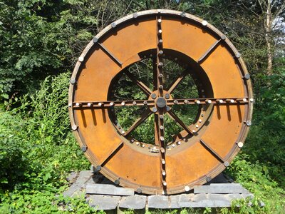 Wheels modern art metal