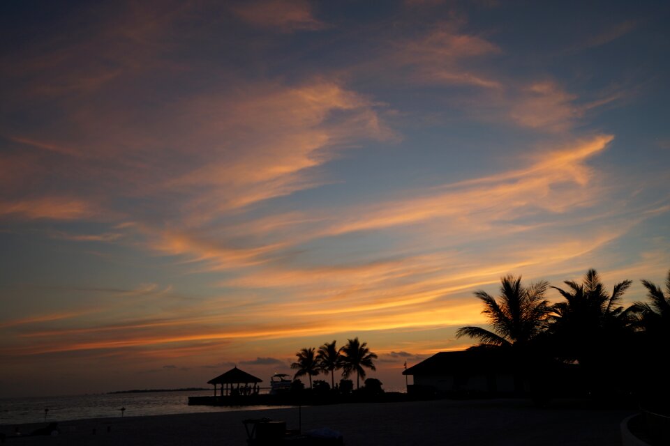 Sunset beach honeymoon