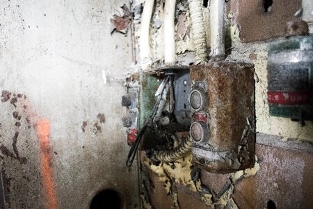 Industrial factory wall