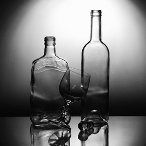 Glass the bottle Free photos