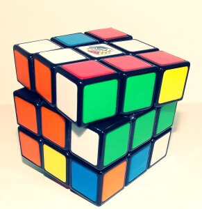 Color cube puzzle photo