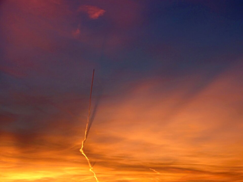Shadow flyer sunset