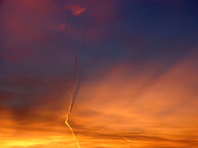 Shadow flyer sunset photo