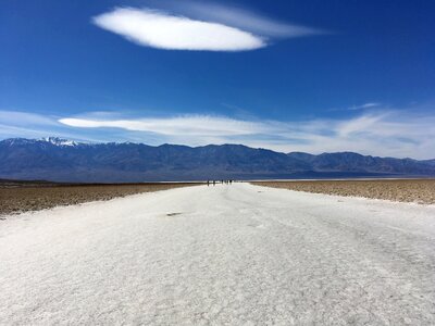 Desert death valley salt