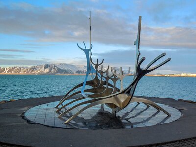 Monument sculpture viking