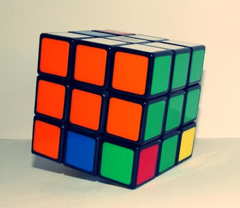 Color cube puzzle photo