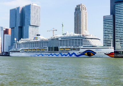 Passenger ship cruise ship lake photo