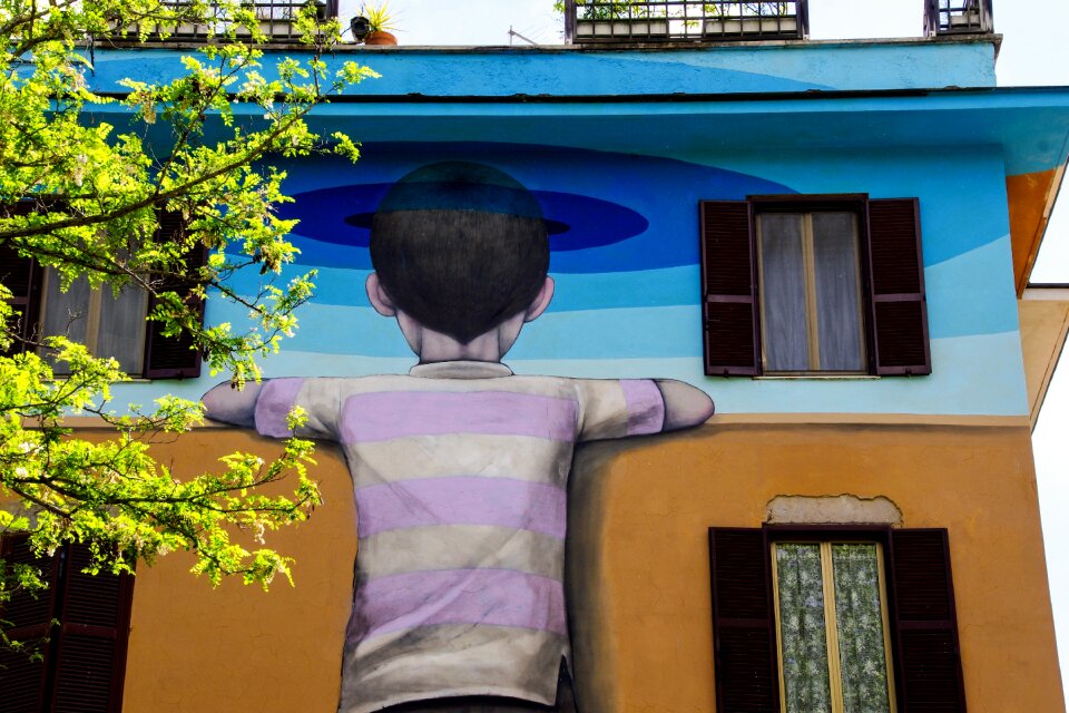 Mural street art italy