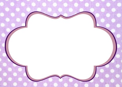 Lilac violet polka dots