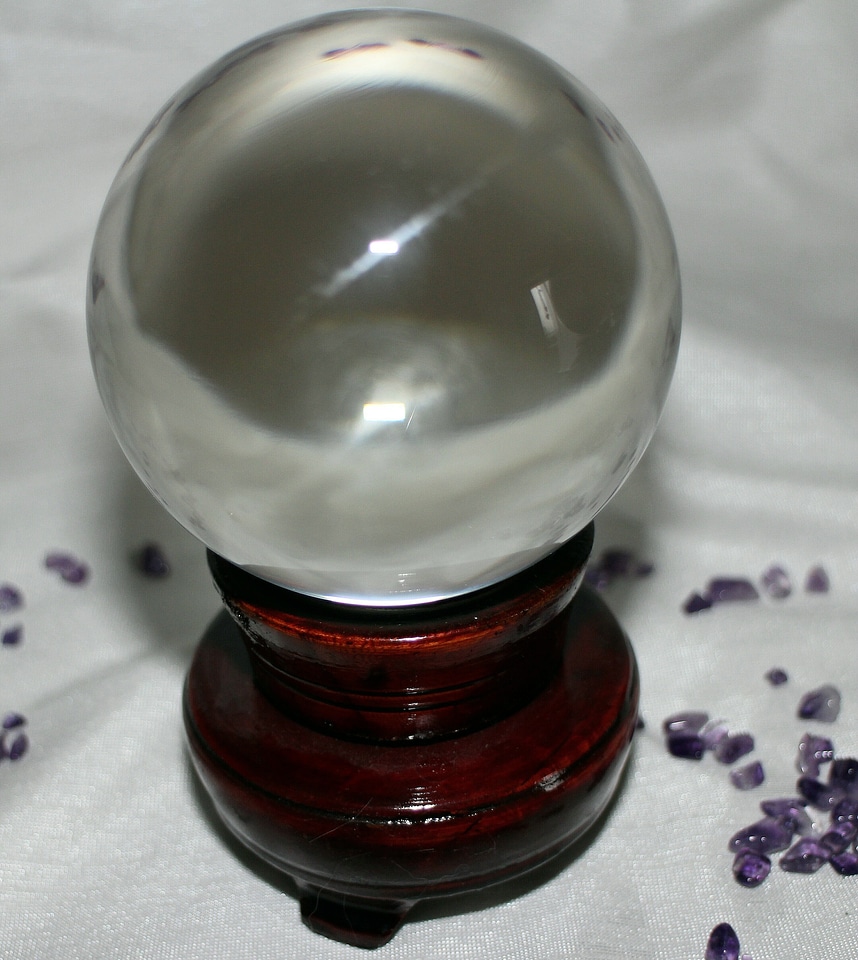 New age crystal ball clairvoyance