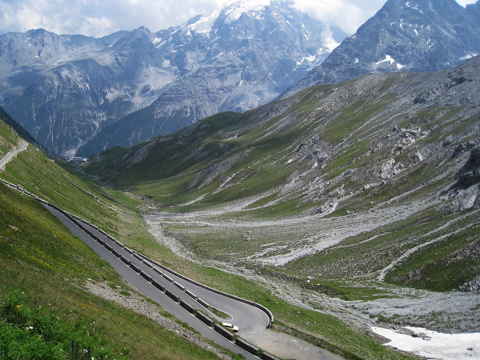 Pass road mountains alpine