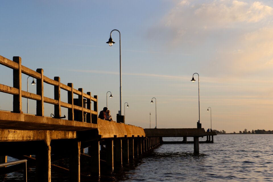 Breakwater fishermen chascomús