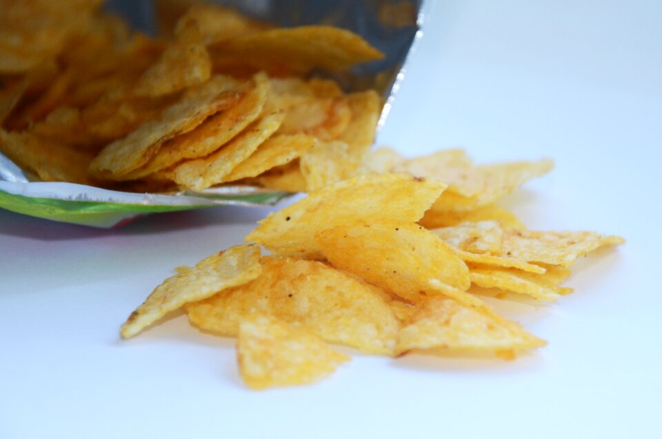 Nutrition snack a bag of chips