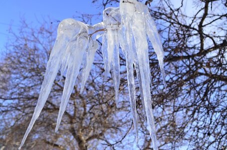 Melt ice blue sky