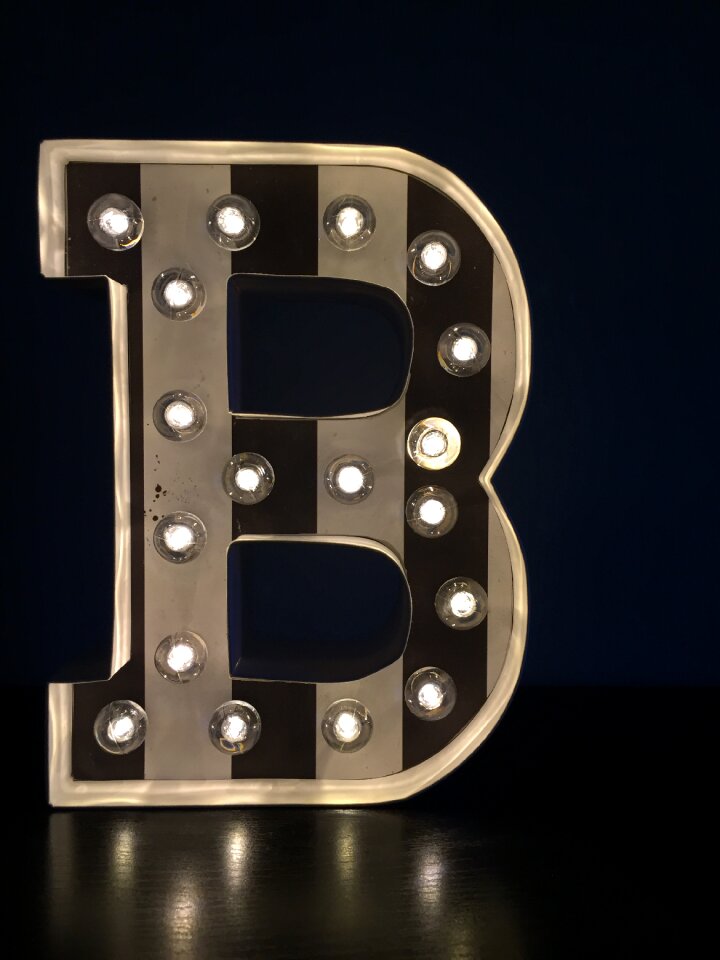 Typography modern black letter