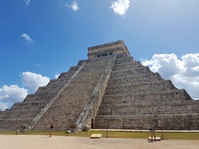Yucatan maya pyramid photo