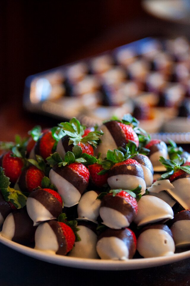 Dessert chocolate covered fruit