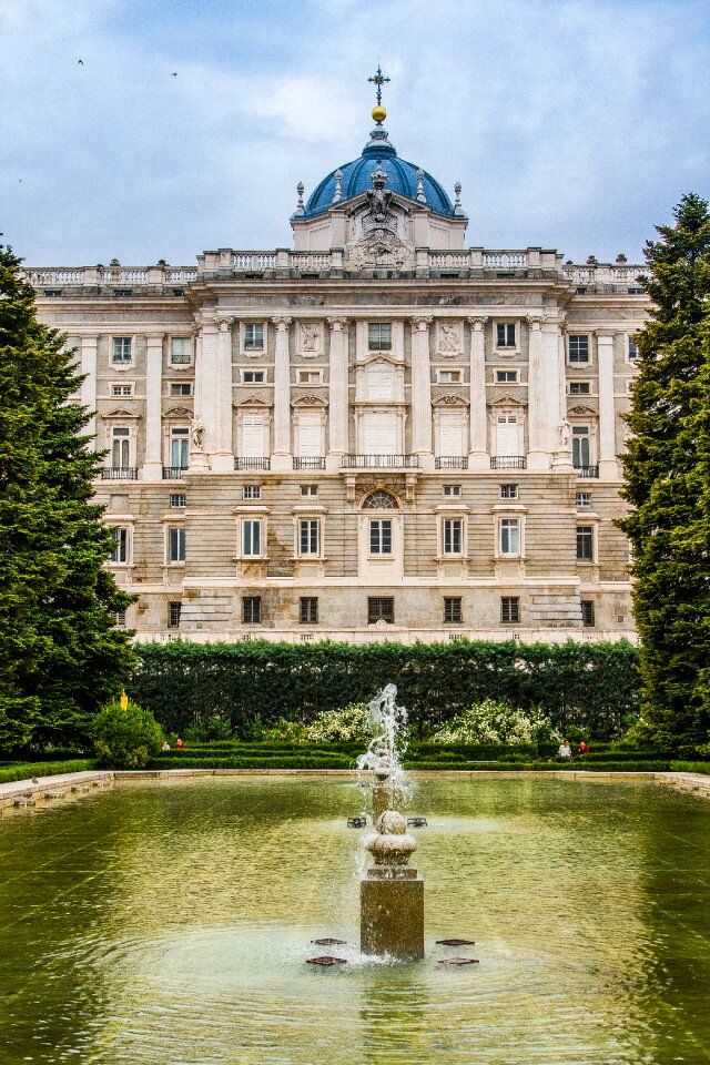 Royal palace monument facade