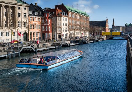 Copenhagen channel boat
