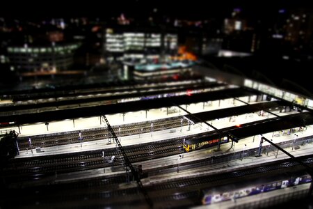 Night train toy train photo