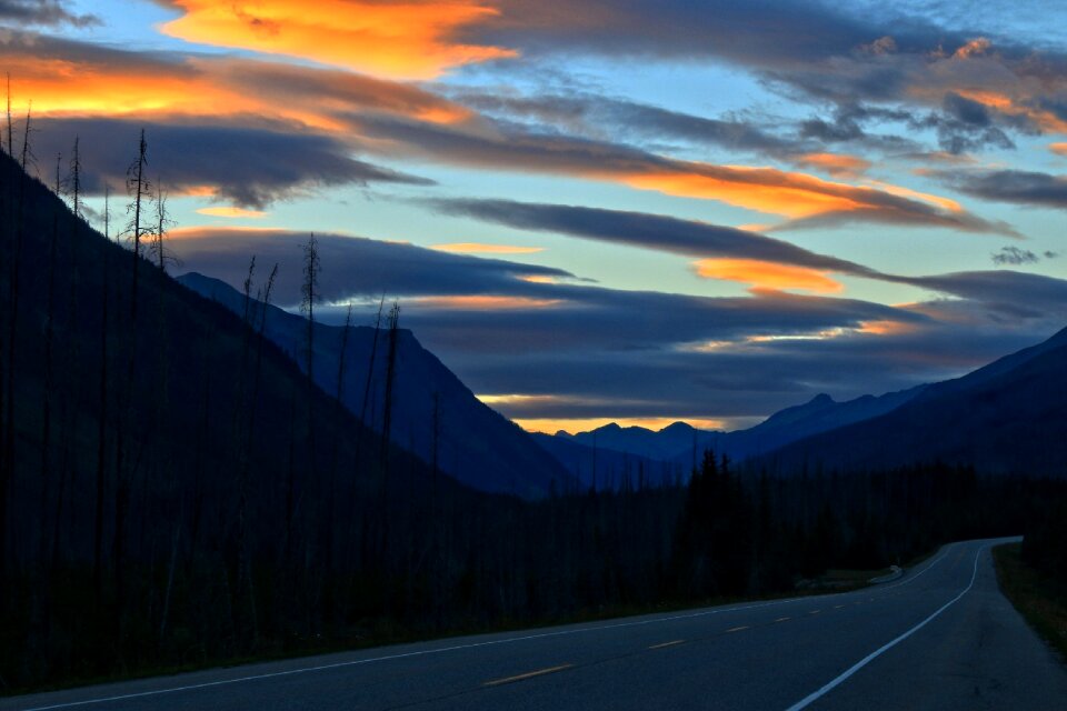 Sunset sky nature photo