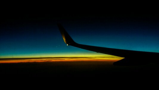 Dawn sky air photo