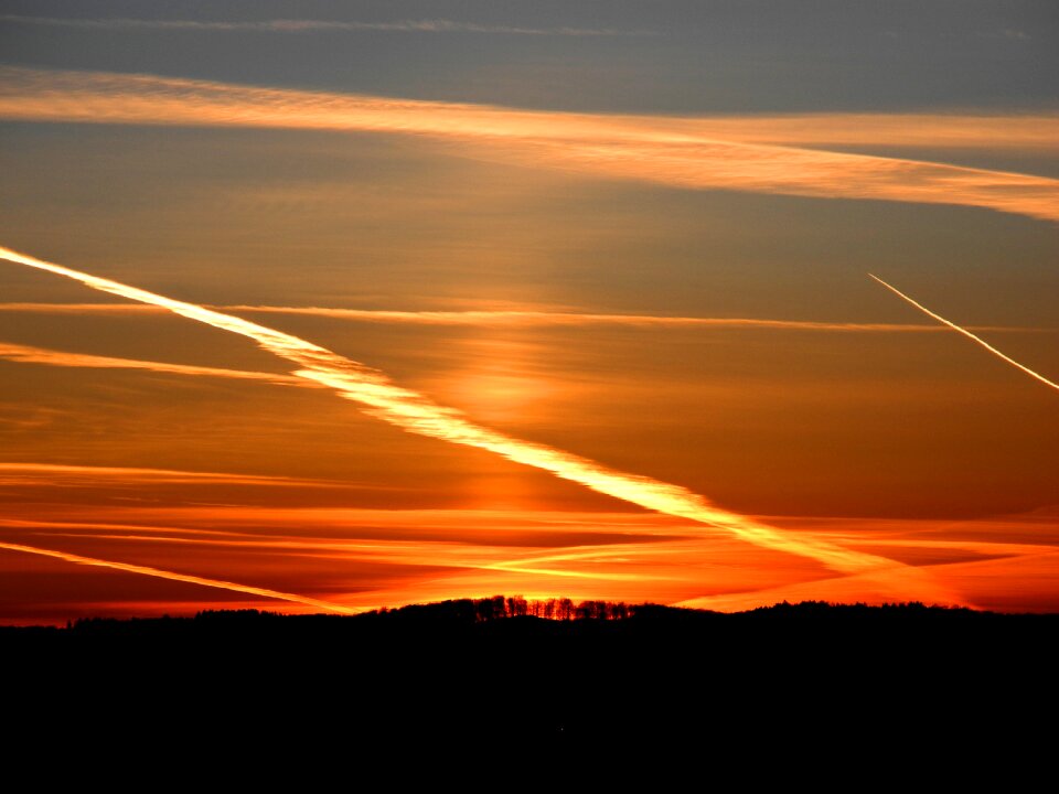 Twilight dawn evening sky