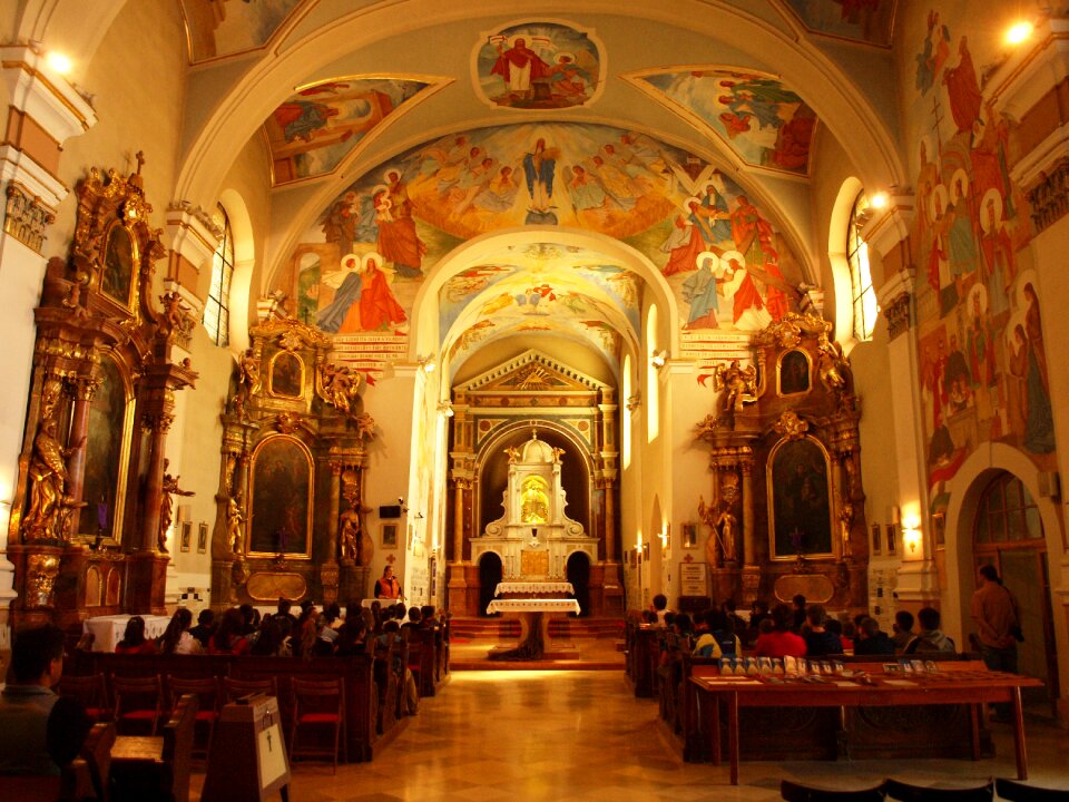Pilgrimage church basilica mural