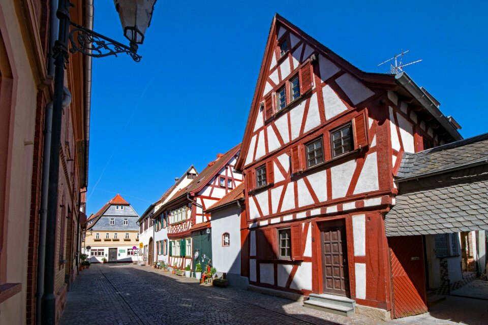 Historic center fachwerkhaus truss