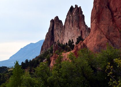 Red rocks sandstone formation photo