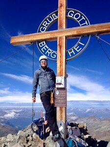 Alpine cross rock photo