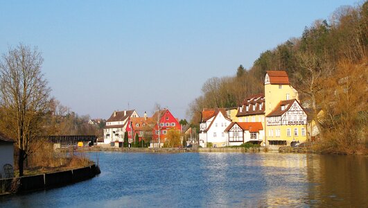 Rottenburg river fachwerkhaus