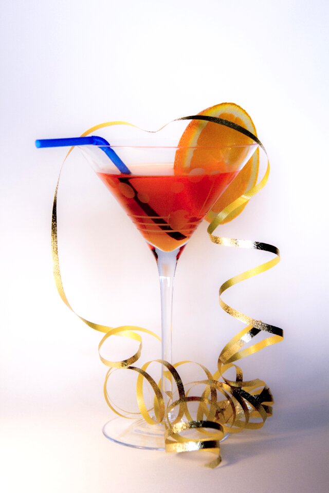 Straw alcohol drink